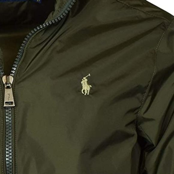 Ralph Lauren Green Nylon Hooded Windbreaker Jacket - Picture 4 of 4